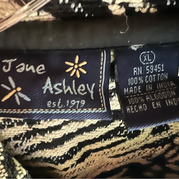 Jane Ashley Animal Print Cotton Jacket – Size XL, Bold Black & White - Picture 2 of 3